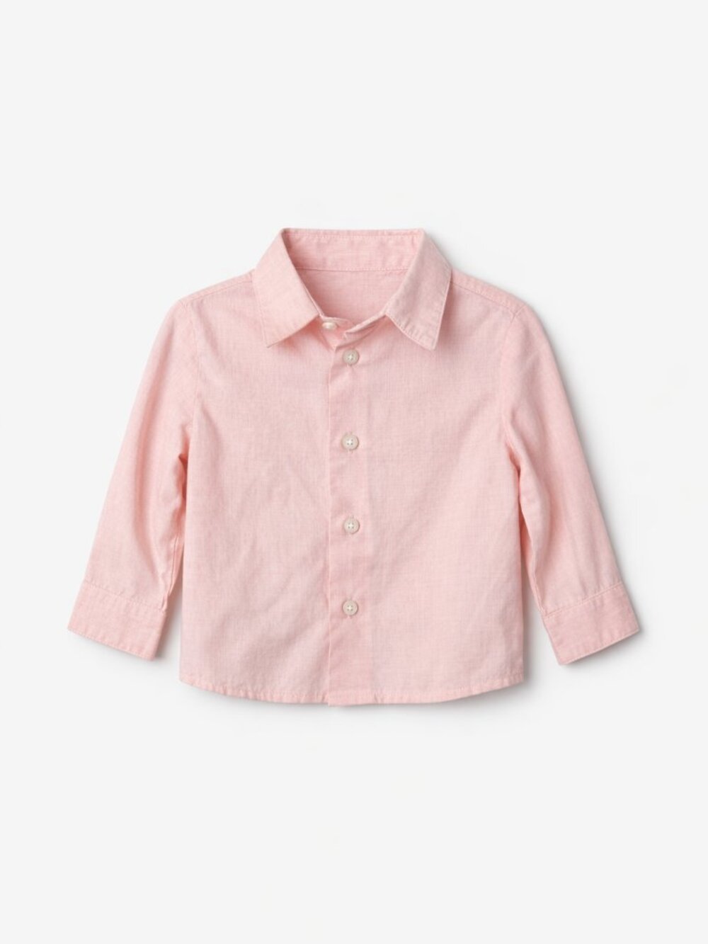 Van Heusen Boys Light Pink Button‑Down Dress Shirt | Size 2T